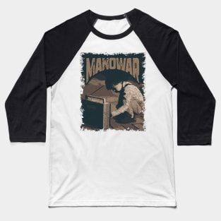 Manowar Vintage Radio Baseball T-Shirt